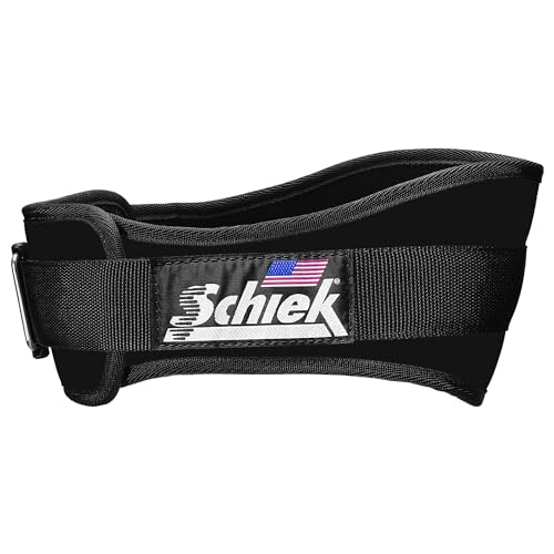 Schiek 2006 Nylon Weight Lifting Belt Black Medium - Heavy Support & Core Stability
