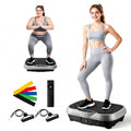 Vibration Plate Exercise Machine for Whole Body Lymphatic Drainage - Light Grey