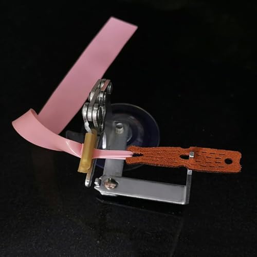 DIY Slingshot Band Tying Tool Kit with Leather Pockets & Elastic Rope