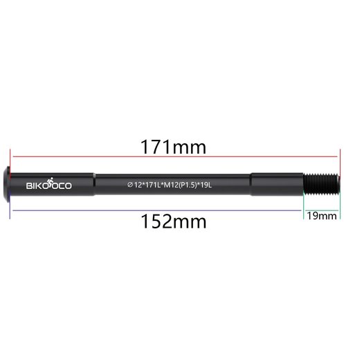 BIKOOCO Bike Wheel Hubs with a Pitch of 1.5 mm Quick Release by Means of an Axle Adapter Booster Fork - - 12 mm X 171 mm