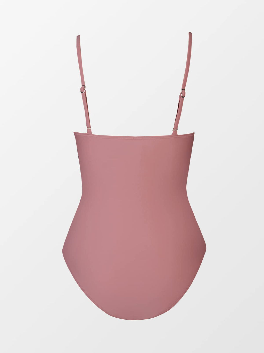 CUPSHE Womens Swimwear One Piece Swimsuit Bathing Suits Deep V Neck Tummy Control Low Back Adjustable Straps, Large, Bean Pink