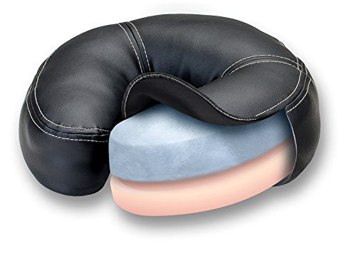 EarthLite Massage Table Face Cradle Caress Self-Adjusting with Strata Pillow - Black