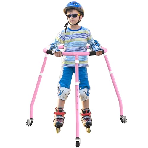 GanFindX Kids Adjustable Roller Skating Trainer - Blue, Height 70-85cm