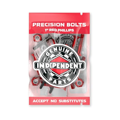 1-Inch Phillips Hardware Screws with Tool - Red and Black
