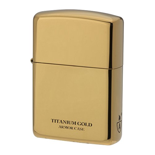 Zippo Armor Titanium Coating Gold Lighter - Scratch-Resistant & Durable
