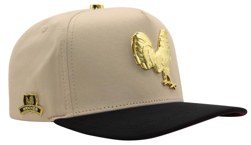 Beige Rooster Baseball Cap for Men & Women - Adjustable Classic Hat