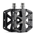 ROCKBROS Large Carbon Fiber MTB Pedals - Lightweight Non-Slip Flat Bicycle Pedals with Sealed Bearings
