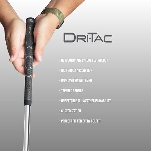 Golf Grip Bundle - 9 Jumbo Dark Gray Round Grips for Men