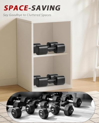 Ragebby Adjustable Dumbbell Set 20LB (10LB Pair) Black for Home Workout