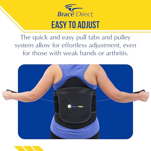 Brace Align VertebrAlign LSO Back Brace for Herniated Disc Relief Black, Universal Fit