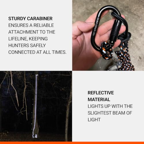 Malta Hunting 30-Foot Reflective Safety Rope - Pack of 3 Fall Protection Lifelines