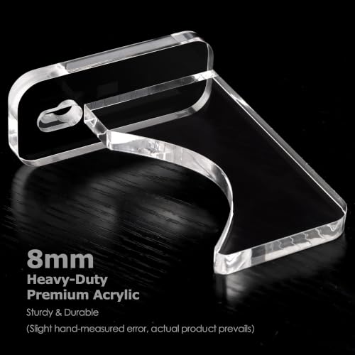 SANRUI Acrylic Lightsaber Wall Mount 1-Tier Adjustable Sword Display Stand