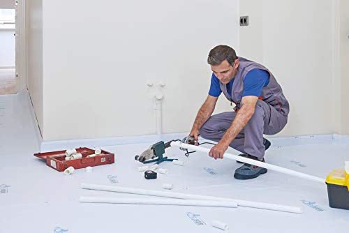 Koruser Reusable Floor Protection Film 36x100 Inch, Anti-Slip & Paint Proof, Covers 300 sqft