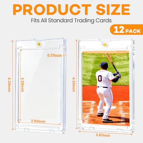 Ultra Slim Magnetic Card Holder 35pt Waterproof UV Protection for Trading & Sports Cards
