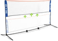 JOOLA HIT MIT Adjustable Height Portable Badminton Net Set - Competition Multi Sport Indoor or Outdoor Net for Playing Pickleball, Kids Volleyball, Soccer Tennis, Lawn Tennis - Easy and Fast Assembly