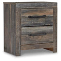 Rustic Brown Nightstand with USB-C Charging - Drystan Signature Design Ashley