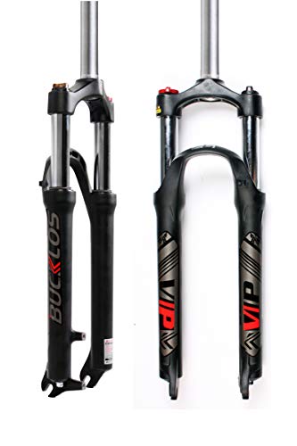 Mountain Bike Suspension Fork 100mm Travel QR 9mm Crown Lockout - 26 Inch