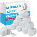 Nuanchu 3 Inch x 8.8 ft Medical Cotton Cast Padding Roll - 12 Pack