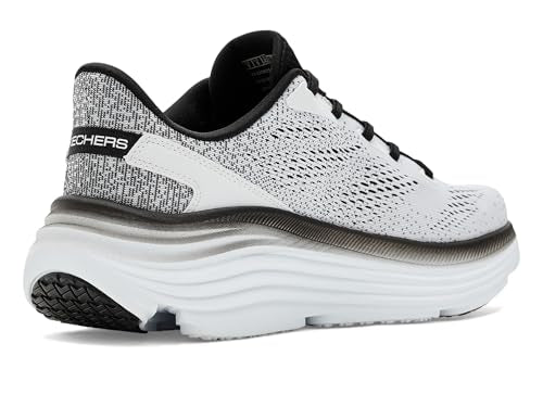 Skechers Max Cushioning Endeavour Kauska 11X-Wide Slip-On Running Shoes - White/Black