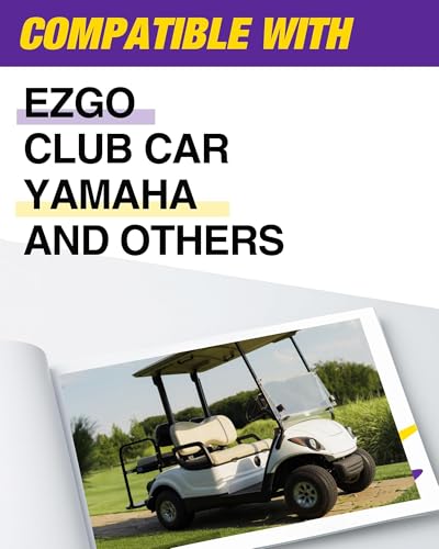 2+2 Golf Cart Seat Belt Kit with Retractable Belts & Brackets for Yamaha, EZGO, Club Car - 4 Passenger Safety Set
