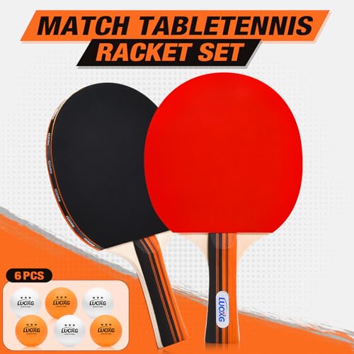 2-Player Ping Pong Paddle Set with Balls and Case for Indoor & Outdoor Play