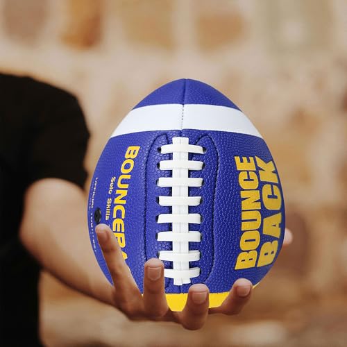 Youth & Official Size Bounceback Football - Pass Catch Training Equipment with Pump