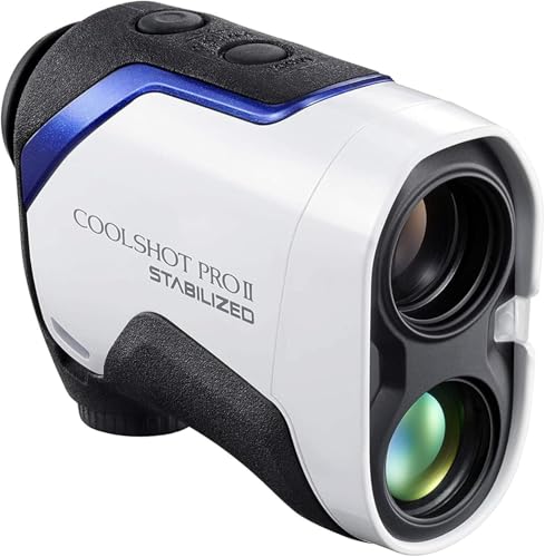 Nikon COOLSHOT PROII Golf Rangefinder Waterproof Stabilized Slope Laser - White, Blue, Black