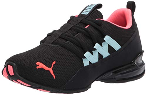 PUMA Riaze Prowl Palm Mesh Women's Shoes - Black, Ignite Pink, Aquamarine, Size 8.5