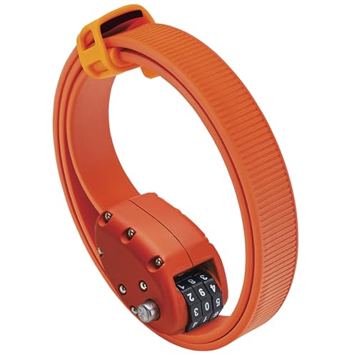 OTTOLOCK Cinch Bike Lock 30 Inch - Orange, Lightweight Theft Deterrent