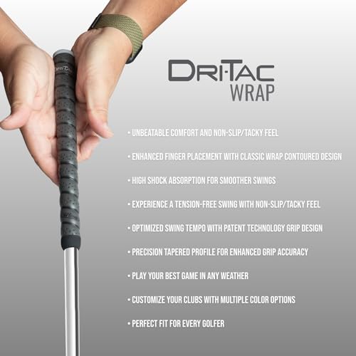 Winn Dri-Tac Oversize Golf Grip Bundle - 13 Pack, Non-Slip, Cushioned
