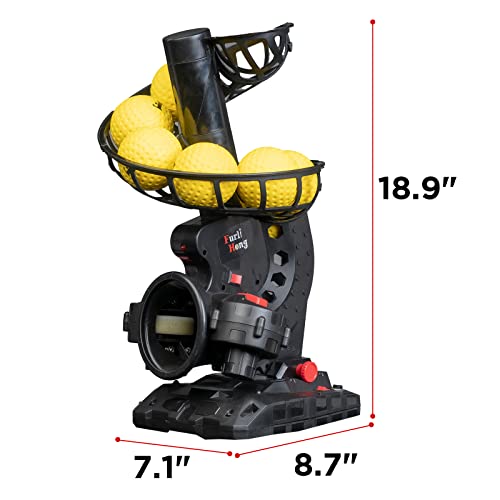 Electronic Baseball Pitching Machine for Beginners, Max 30 MPH, Adjustable Speed & Angle