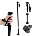 Dynamo Prime Adjustable Walking Cane for Seniors - Space Black Lightweight Support