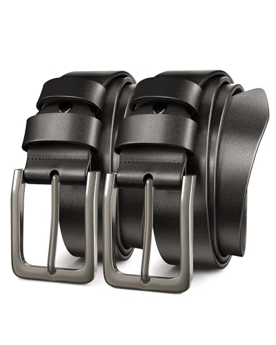 Men's Dress Belt - Genuine Leather Casual Belt for Men 1.5 Inch Width
