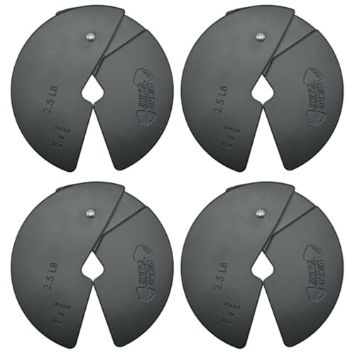 Micro Gainz 2.5LB Black Micro Weight Plates Set for Dumbbells & Barbells