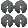 Micro Gainz 2.5LB Black Micro Weight Plates Set for Dumbbells & Barbells