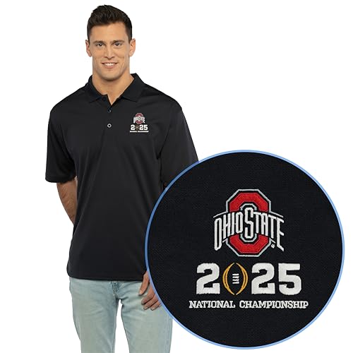 Ohio State Buckeyes NCAA Men's Polo Shirt - Black, X-Large