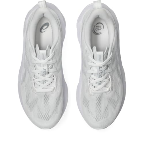 ASICS Women's NOVABLAST 5 TR Running Shoes - White & Piedmont Grey, Size 8