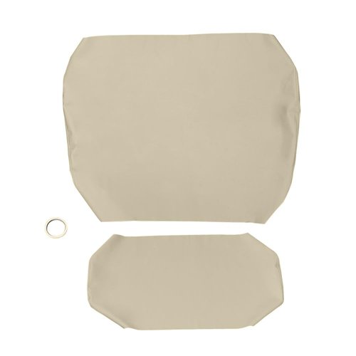 BuliBoao Golf Cart Front Seat Cover Staple On for E-Z-Go Workhorse, Microfiber Leather, Tan