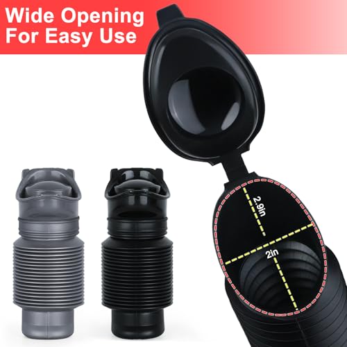 Portable Urinal for Men and Women, 750ml Leakproof Travel Urinal - Gray & Black