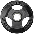 Elevens Rubber Weight Plates 35LB Black 2-Inch Olympic Grip Plates for Weightlifting