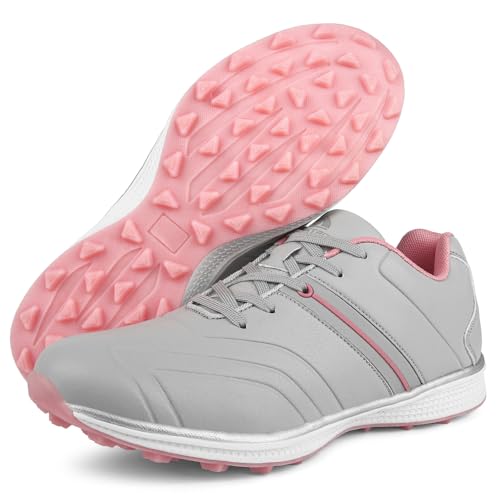 Women's Golf Shoes Spikeless Sneakers Lightweight Breathable Anti-Slip Performance