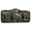 Double Rifle and Pistol Gun Case with Lockable Compartments & Padded Shoulder Strap