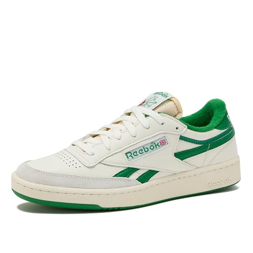 Reebok Mens Club C Revenge Vintage Sneakers - Chalk/White/Glen Green, Size 10