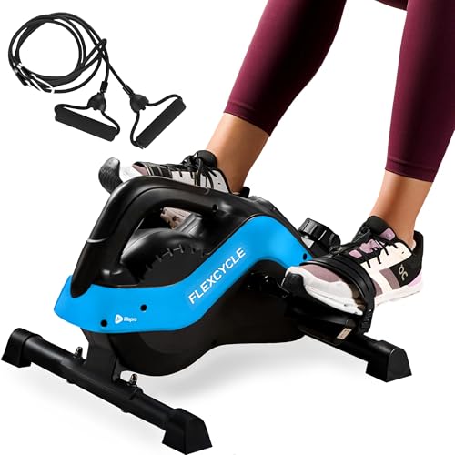 Lifepro FlexCycle Under Desk Elliptical Pedal Exerciser - Blue for Seniors