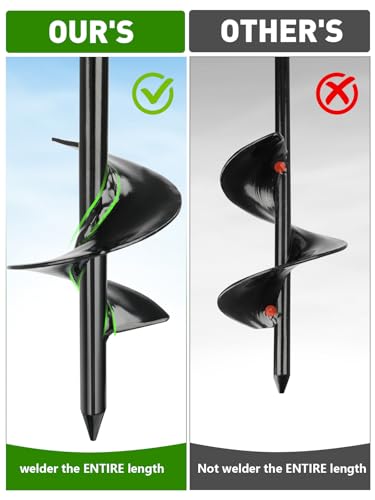 Hangner 4-Piece 30-Inch Heavy Duty Ground Anchor Kit with Galvanized Cable & Turnbuckles for Sheds, Greenhouses, Trampolines, and Outdoor Structures