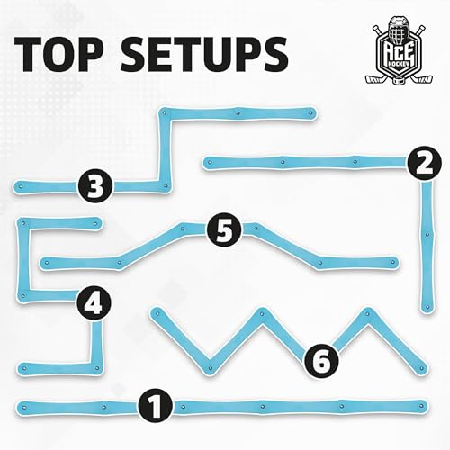 ACE HOCKEY Snake 5 Elevated Stickhandling Trainer for Hockey Puck Control
