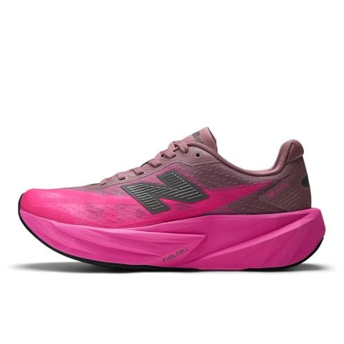 New Balance Women's FuelCell Rebel V5 Running Shoes Pink Heat Rosewood 8