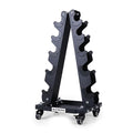 LIONSCOOL Small 200LBS Dumbbell Rack Stand with Wheels & Tray - Home Gym
