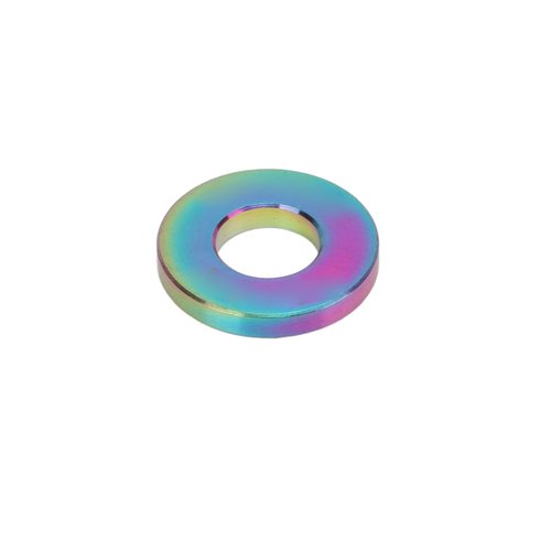 Bnineteenteam M6x40mm Alloy C Clamp Fixed Nuts, Road C Brake Pivot Nuts with Washer for Mountain Road Bike (2 Pieces, Colorful)