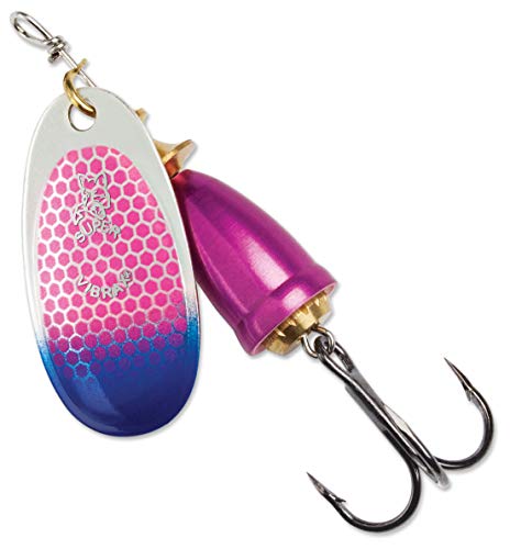 Fishing Spinner Lure - Classic Vibrax 60-30-319IC Cerise Blue Scale 1/4 oz